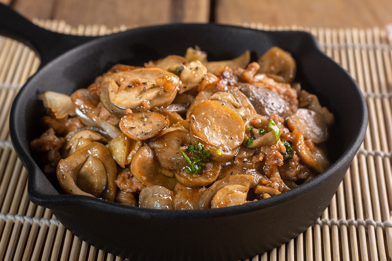 Mixed Mushrooms In Oyster Sauce