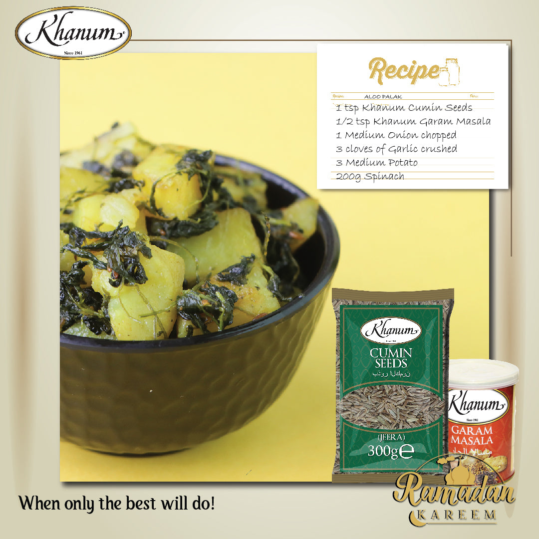 Aloo Palak (Serves 3)