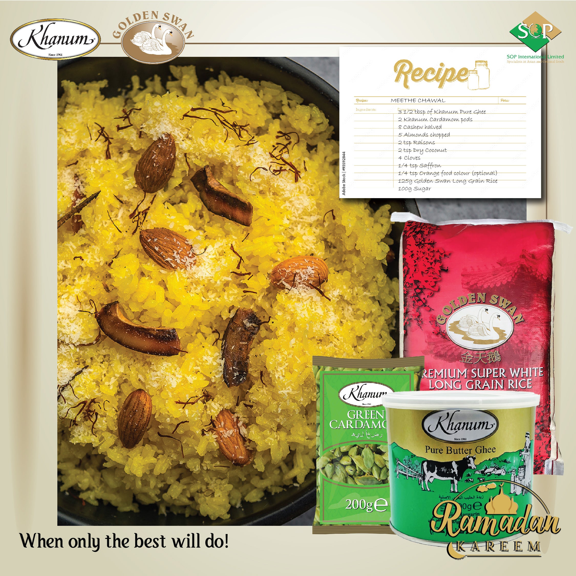 Meethe Chawal Serves 4