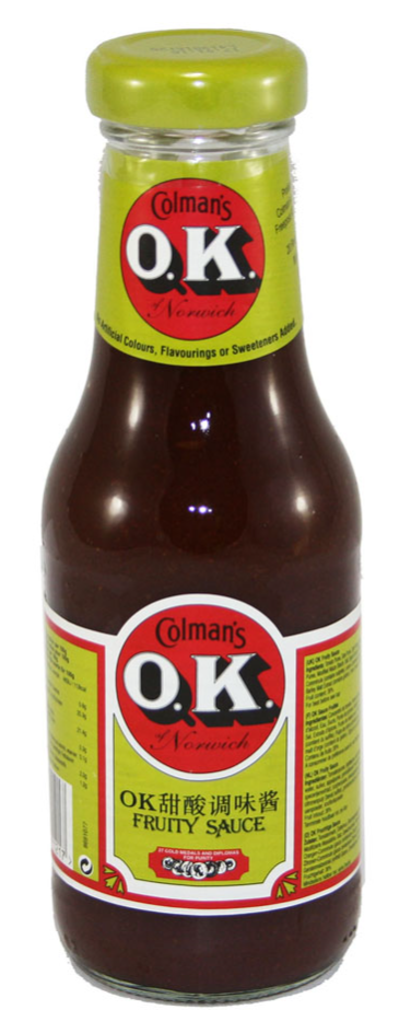 Colmans OK Fruity Sauce 12x355g