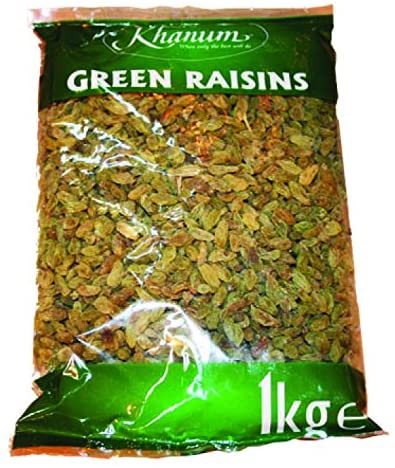 Khanum Green Raisins 6x1kg