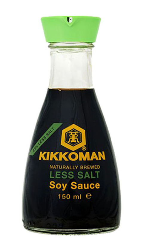 Kikkoman Soy Sauce (Less Salt) 6x150ml