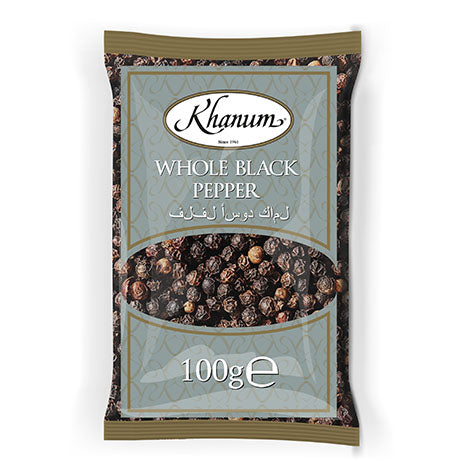 Khanum Whole Black Pepper 20x100g