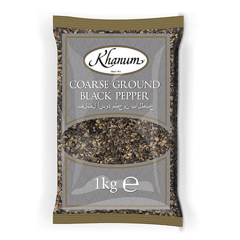 Khanum Coarse Ground Black Pepper 6x1kg
