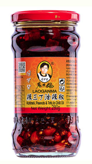 Lao Gan Ma Kohlrabi Peanut & Tofu Chili Oil 24x280g