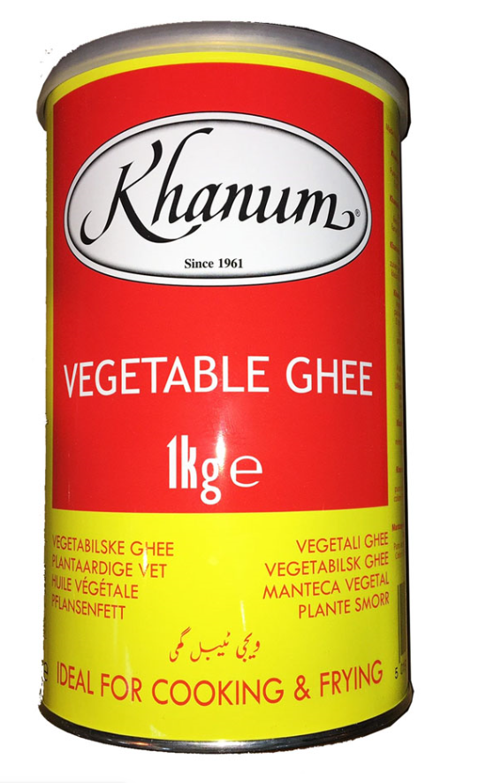 Khanum Vegetable Ghee 12x1kg