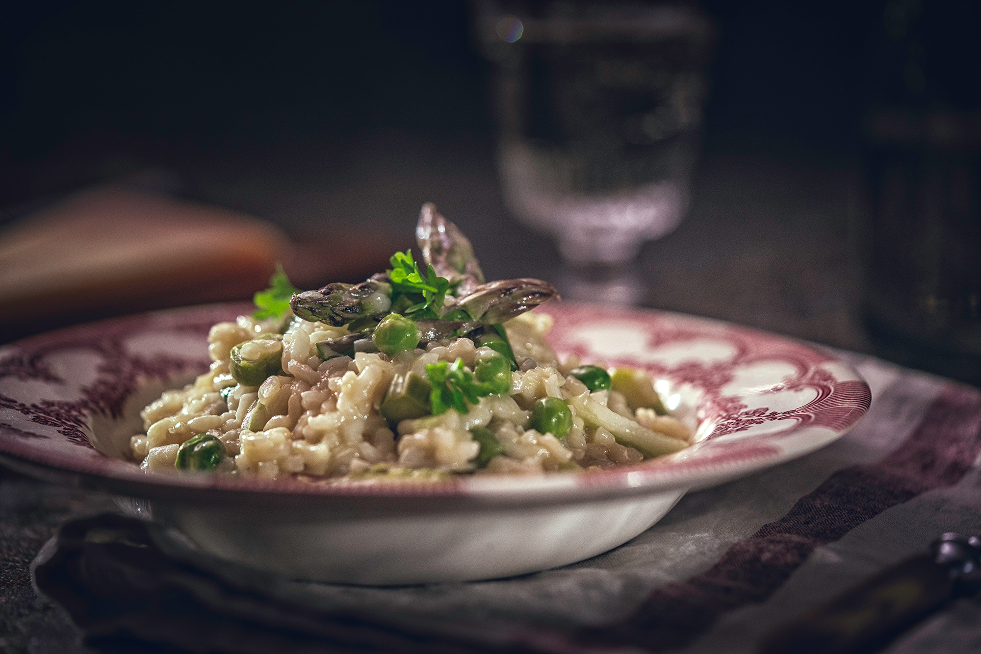 Risotto with Mushroom and Asparagus