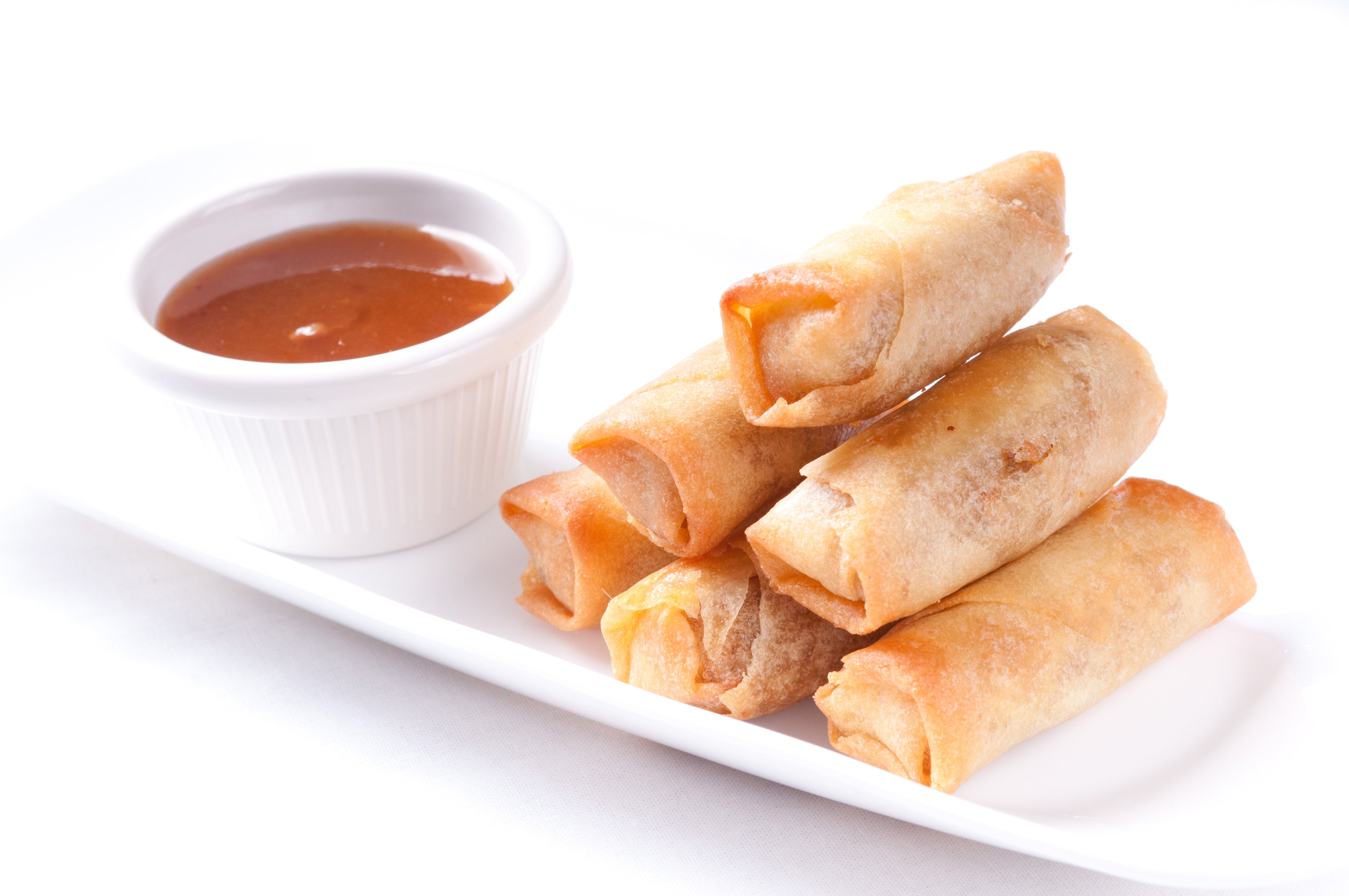 Spring Roll With Plum Sauce