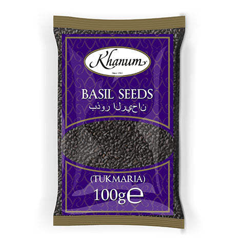 Khanum Basil Seeds (Tukmaria) 20x100g BBE:03/2024