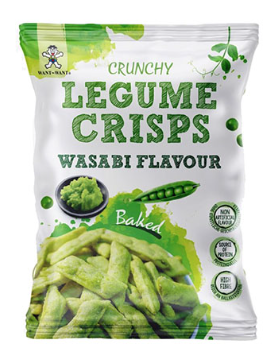 Want Want Crunchy Legume Crisps (Wasabi Flavour) 4x10x85g