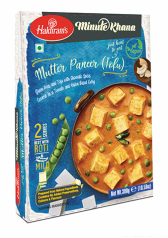 Haldirams Mutter Paneer (tofu) 4x10x300g