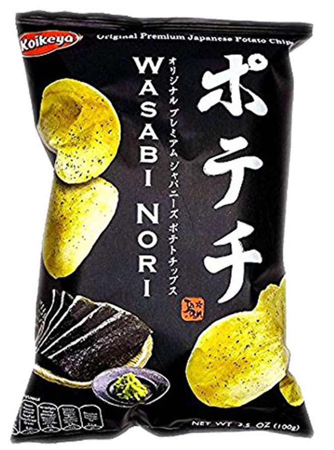 Koikeya Potato Crisps Wasabi Nori 12x100g