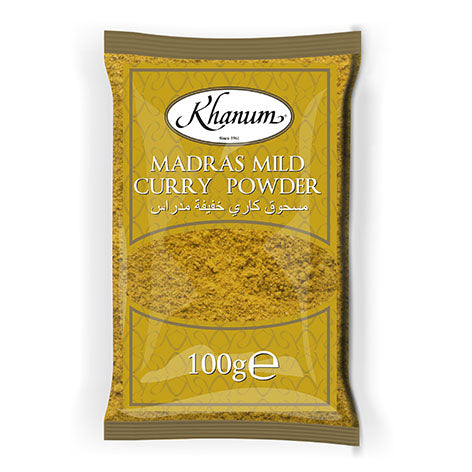Khanum Madras Mild Curry Powder 20x100g