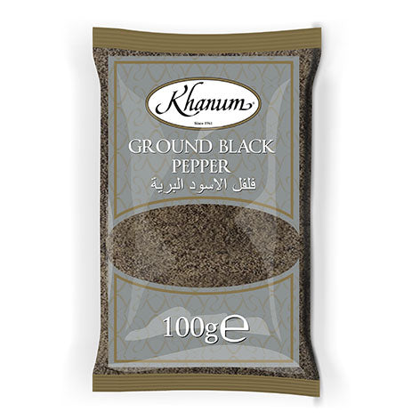Khanum Ground Black Pepper 20x100g