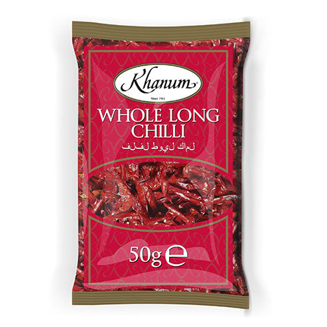 Khanum Whole Long Chilli 20x50g