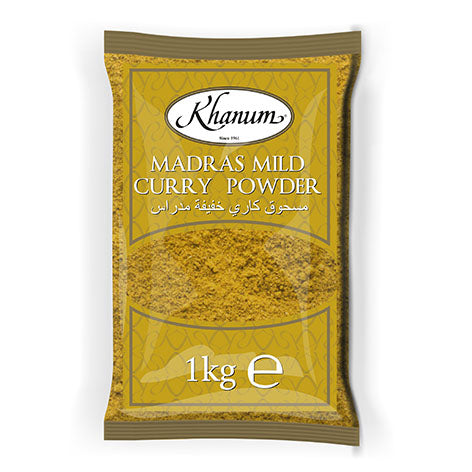 Khanum Madras Mild Curry Powder 6x1kg