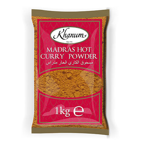 Khanum Madras Hot Curry Powder 6x1kg