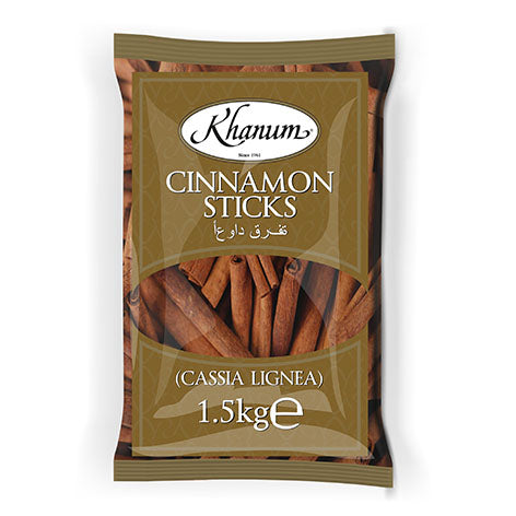 Khanum Cinnamon Sticks (Cassia) 10x1.5kg