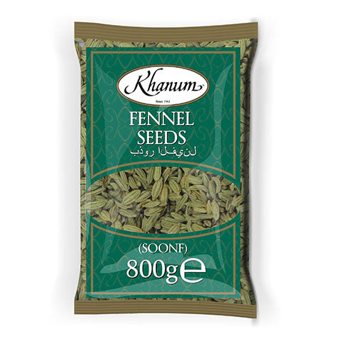 Khanum Fennel Seeds (Soonf) - 6x800g