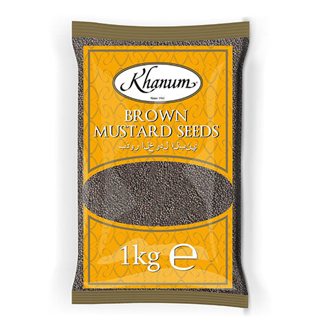 Khanum Brown Mustard Seeds 6x1kg
