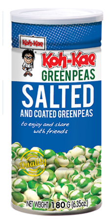 Koh-Kae Salted Green Peas 12x180g