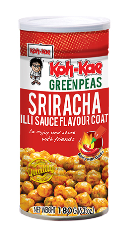 Koh-Kae Sriracha Green Peas 12x180g