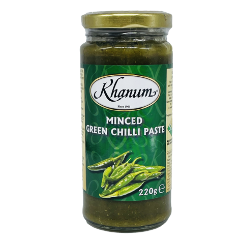 Khanum Minced Green Chilli 12x220g