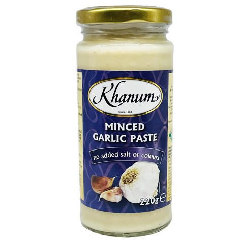 Khanum Minced Garlic 12x220g