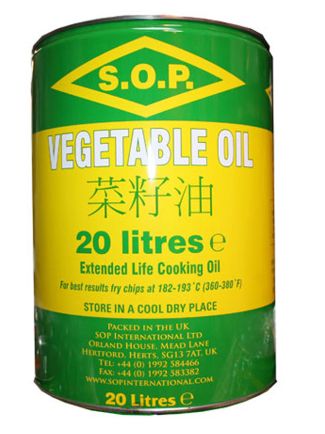 SOP Vegetable Oil (Tin) Rapeseed Green 20ltr
