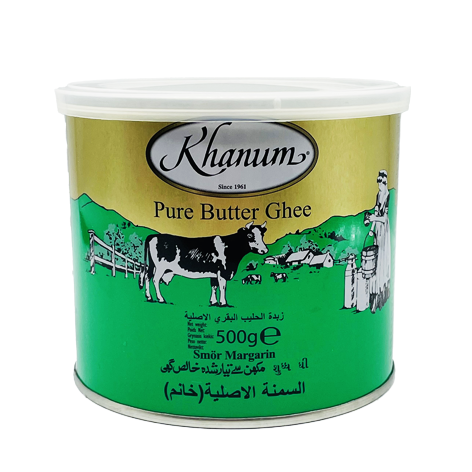 Khanum Pure Butter Ghee (non Ethyl Butyrate) 12x500g