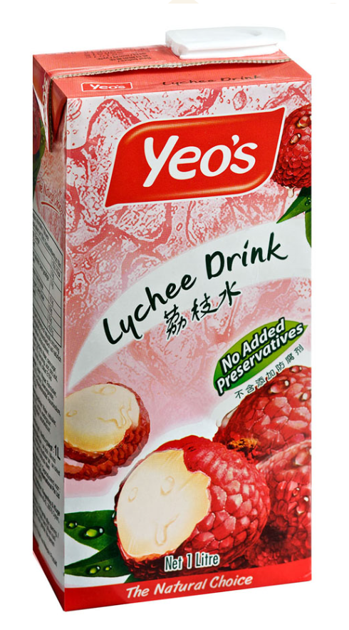 Yeo's Lychee Drink 12x1ltr