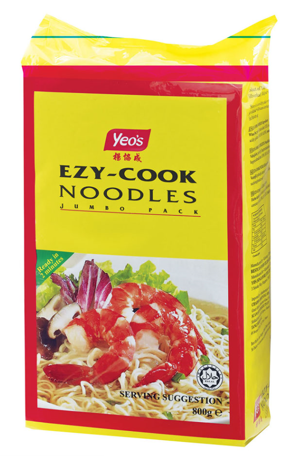 Yeo's EZY Cook Fried Noodles (Jumbo Pack) 6x800g